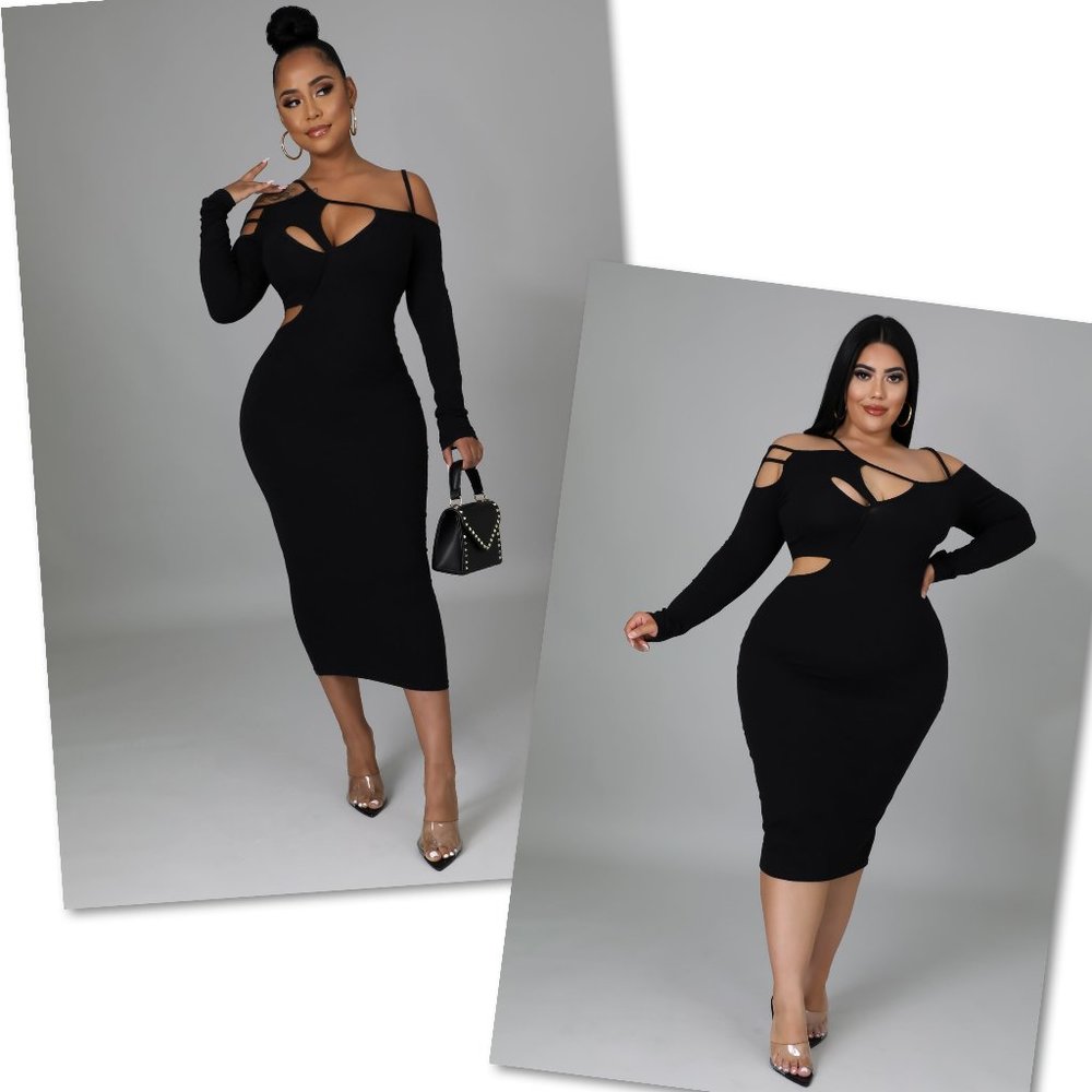 Sexy CutOut Bodycon Dress - Small to 3X